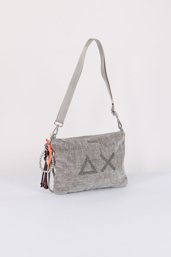 Pochette Velluto Grigio-2