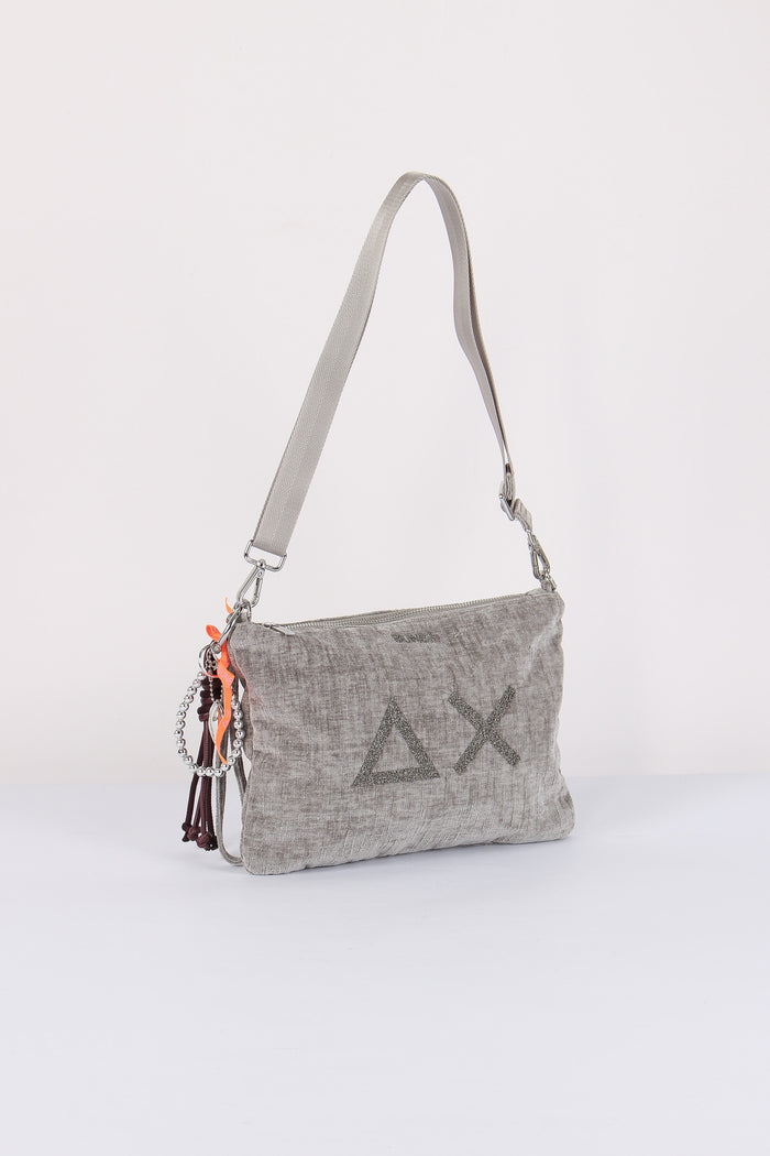 Pochette Velluto Grigio-2