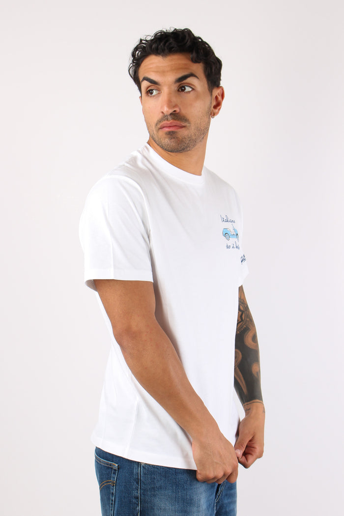 T-shirt Scritta Ricami Italians Spiaggina-5