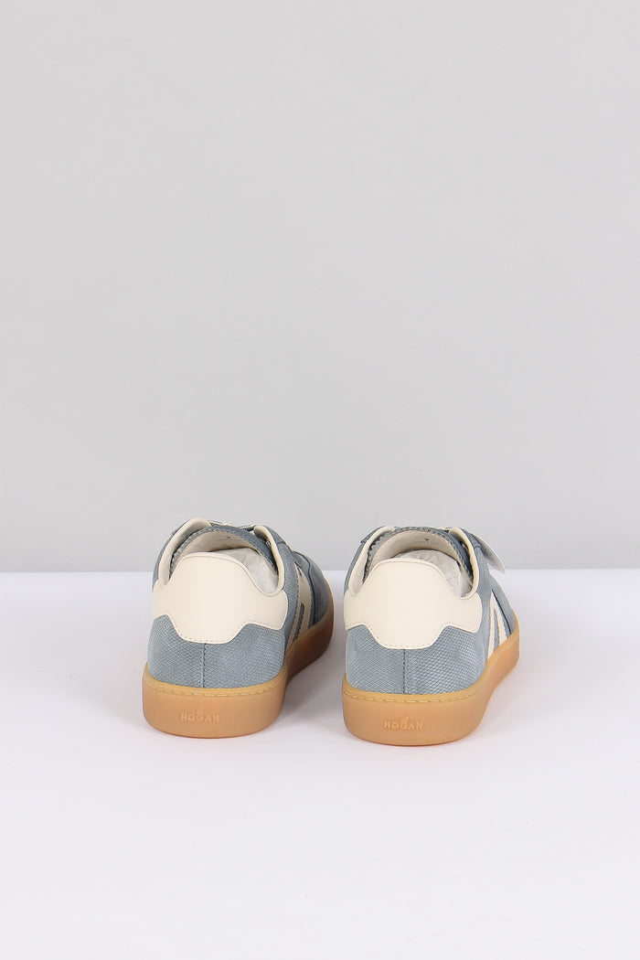 Sneaker Cool Camoscio Azzurro-3