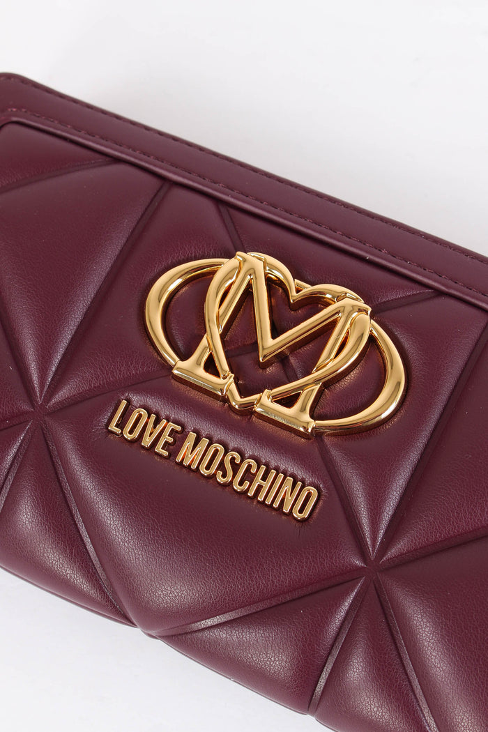 Zip Around Matelasse Vino-4