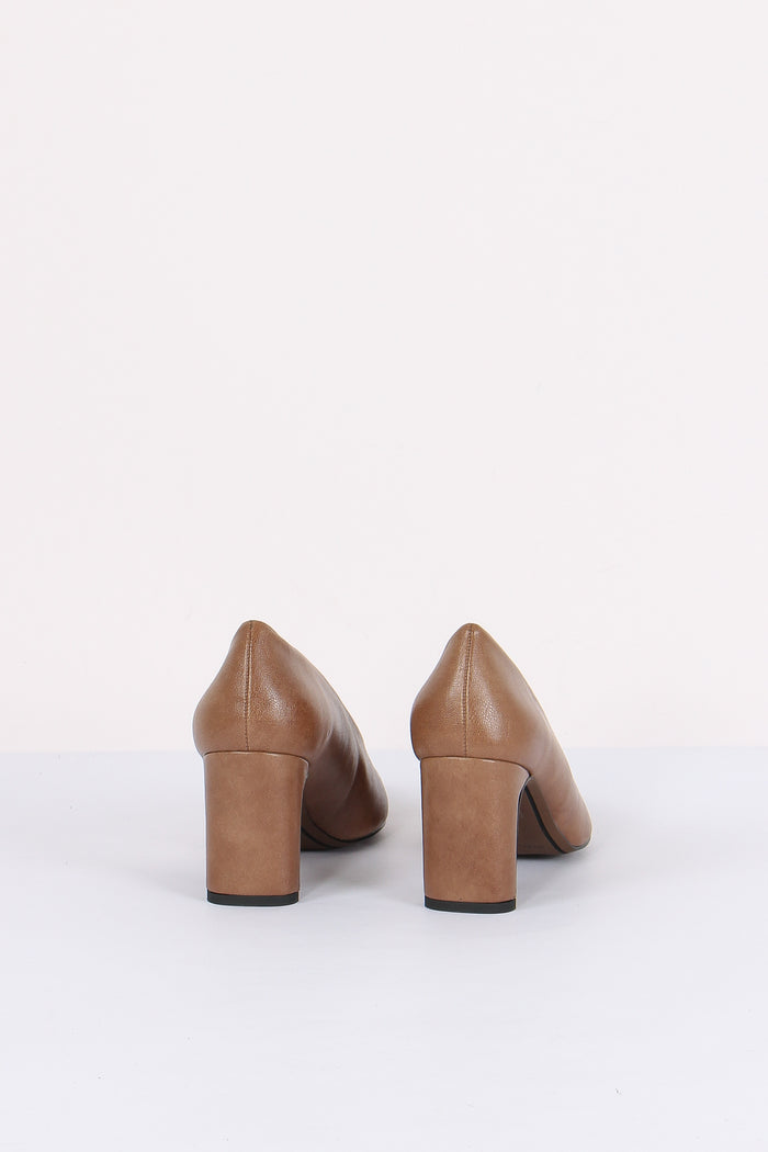 Decollete Tacco Banana Taupe-3