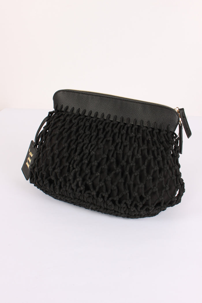 Panarea Pochette Rete Nero-5