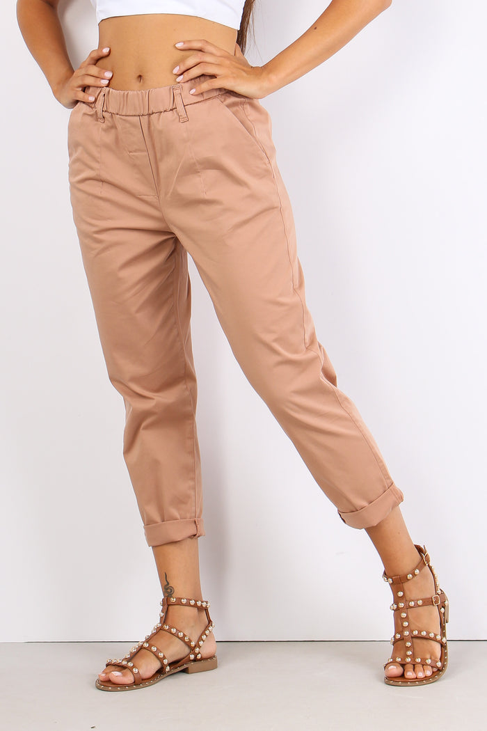 Pantalone Elastico Cotone Legg Nude-4