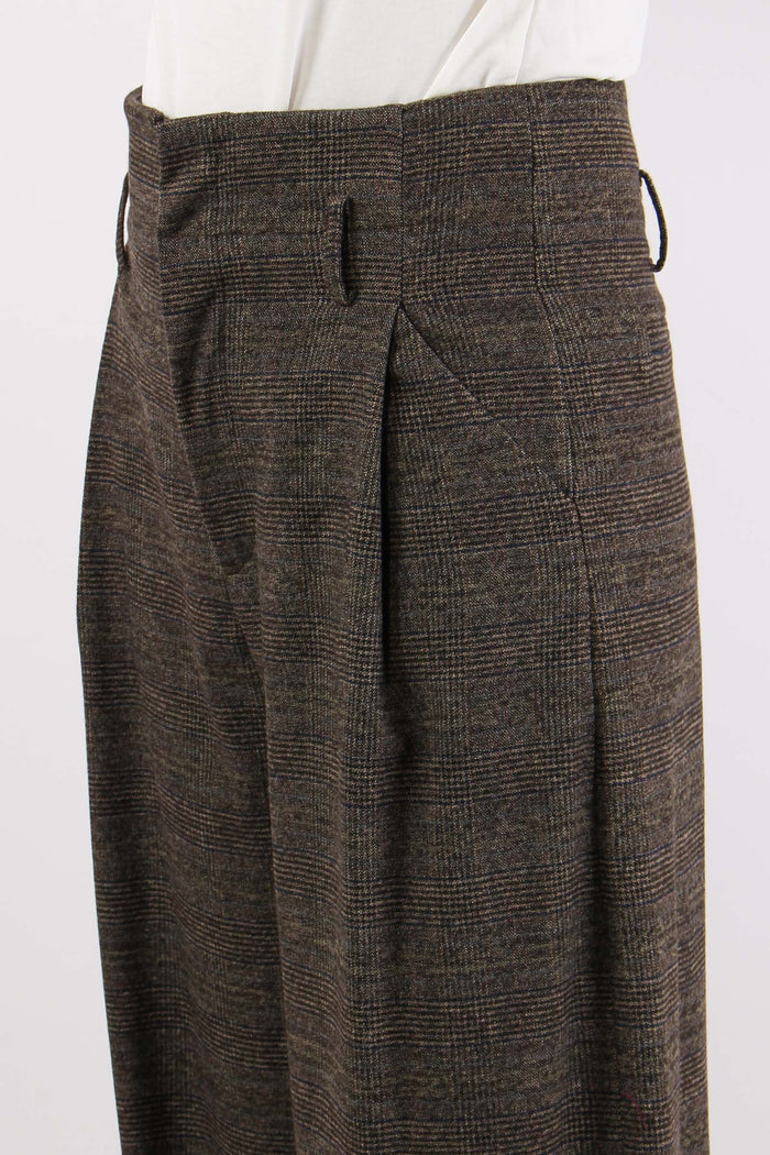 Pantalone Palazzo Quadro Moro/blu-7