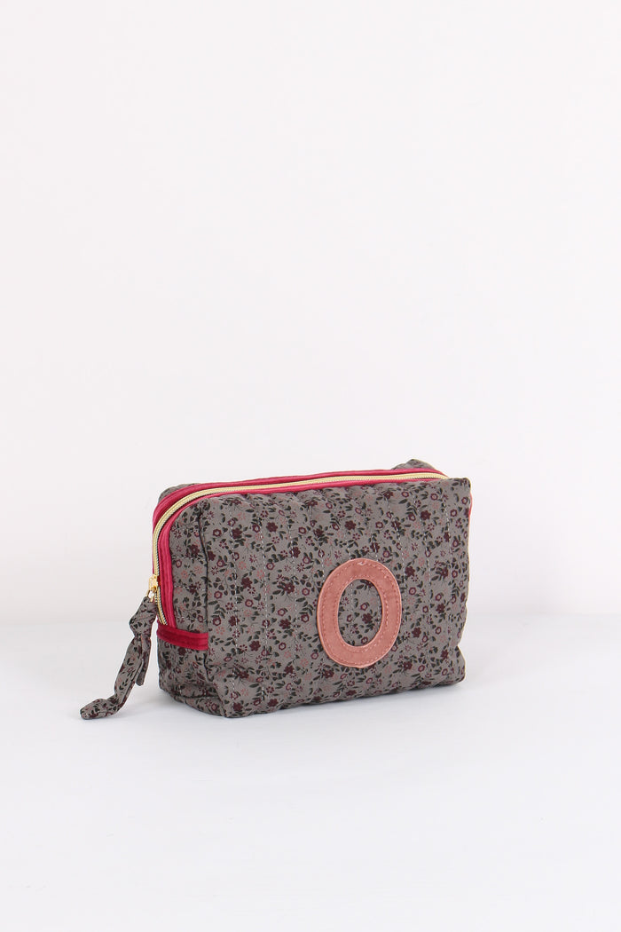 Pochette Patch Lettera O Grigio/ciliegia-6