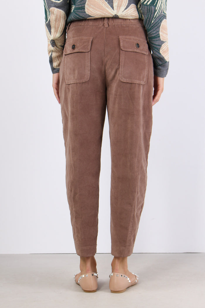 Pantalone Cargo Rosa-4