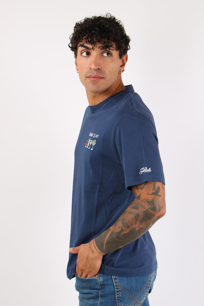 T-shirt Grand Slam Blu-3