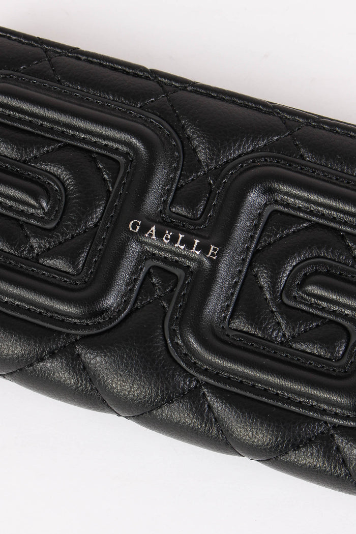 Zip Around Matelasse Double G Nero-4