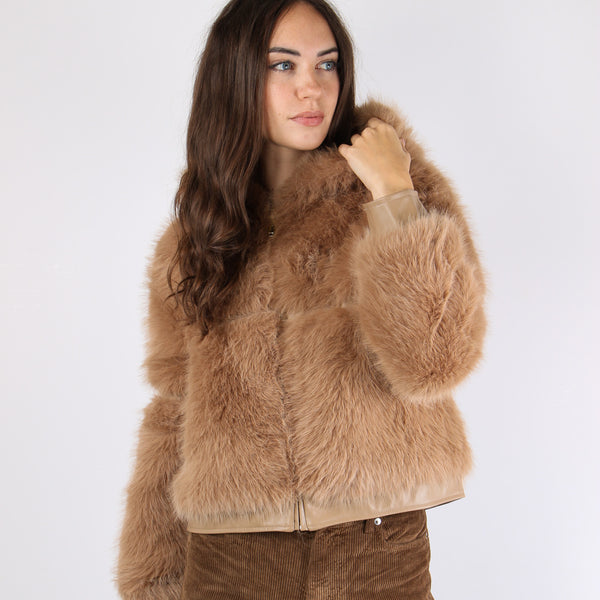 Penny Bomber Ecopelliccia Naturale-2