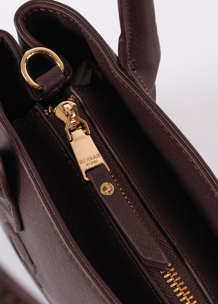 Shopping Saffiano Maxi Logo Moro-6