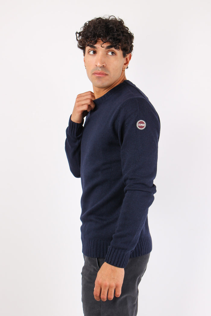 Pullover Basico Logo Navy-6