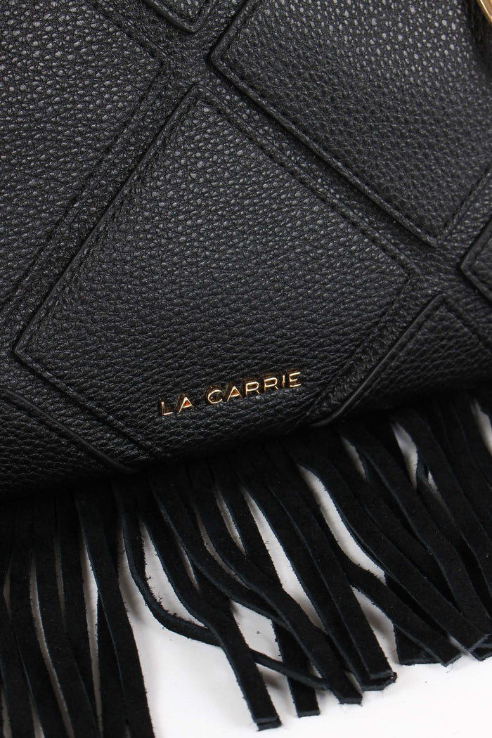 Tracollina Trapunta Frange Black-8