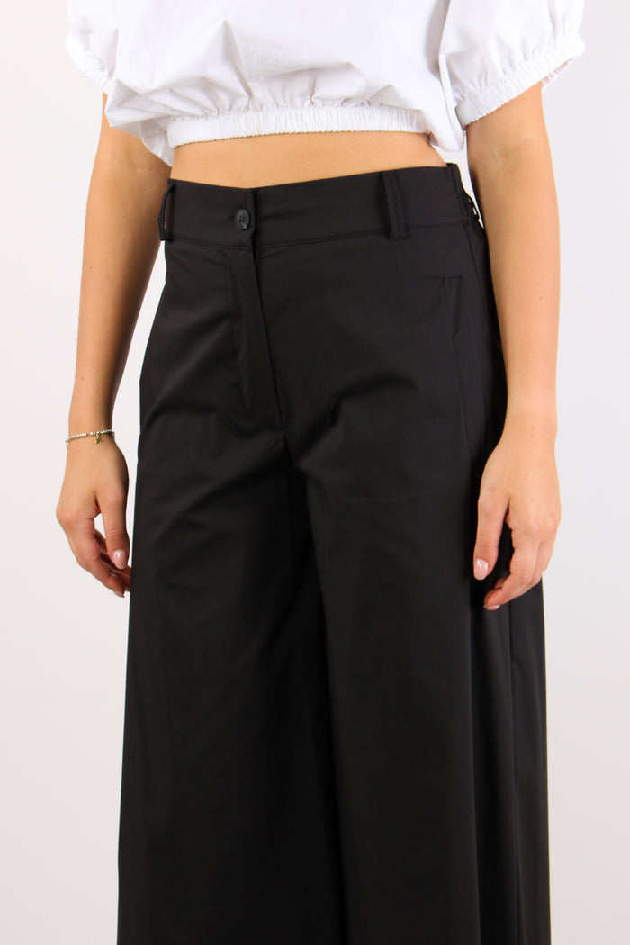 Pantalone Cotone Elastico Diet Nero-6