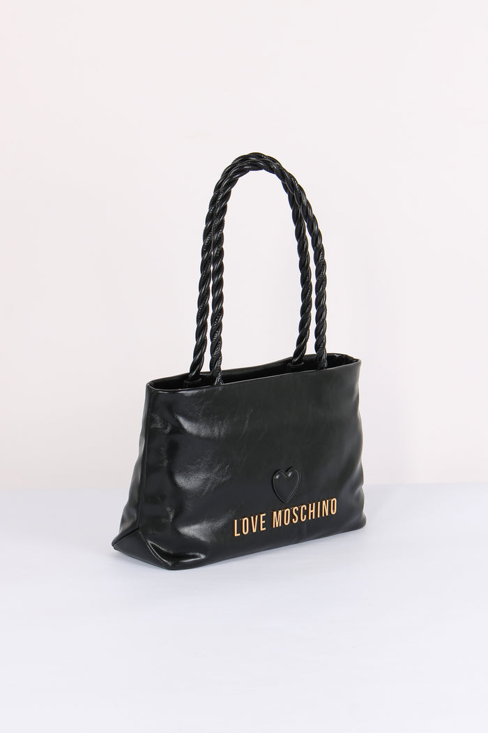 Shopping Manico Intreccio Nero-7