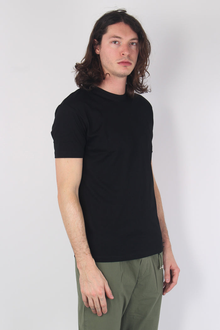 T-shirt Basica Cotone Black-6
