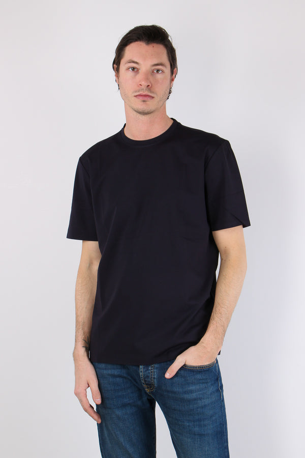 T-shirt Tessuto Tecnico Blu Navy-2