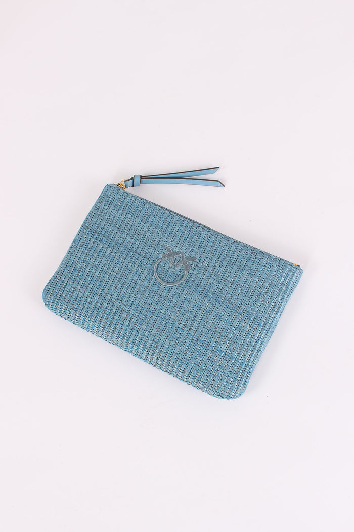 Pochette Rafia Light Blue-5
