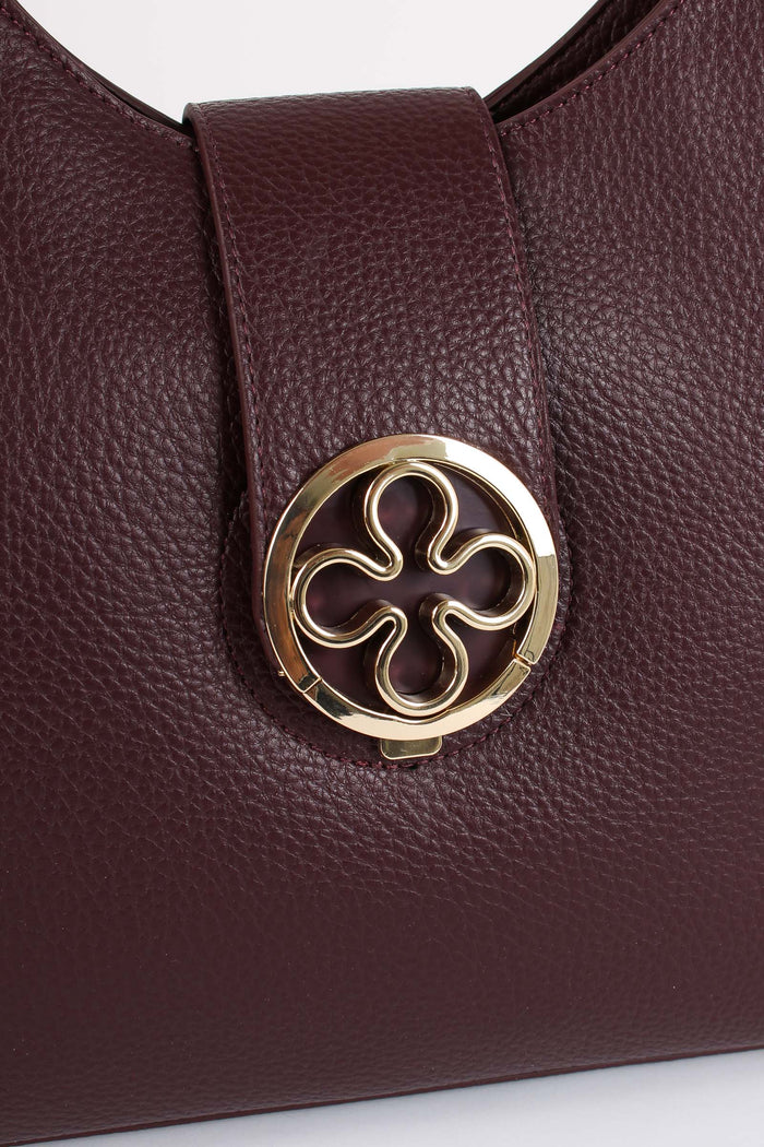Federica W Hobo Placca Rosone Bordeaux-7