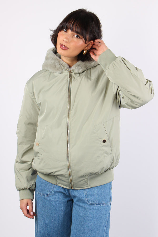 Bomber Cappuccio Reversibile Artichoke-2