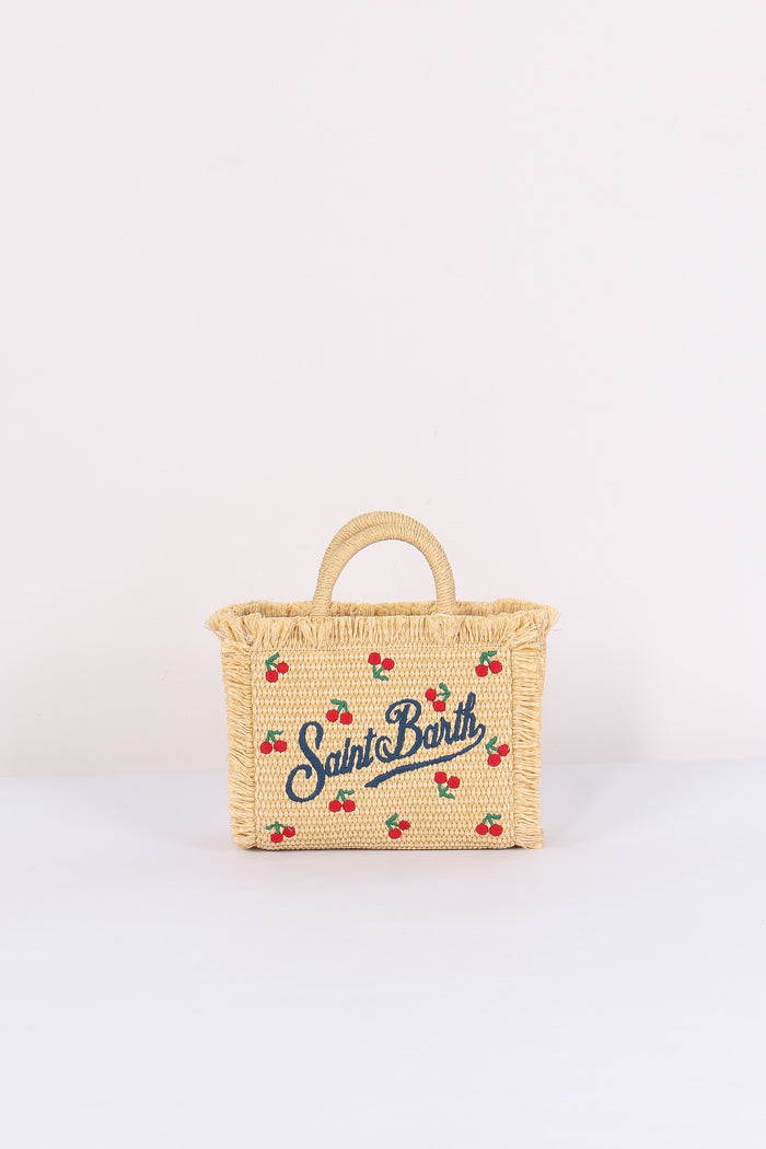 Vanity Mini Paglia Beige/rosso