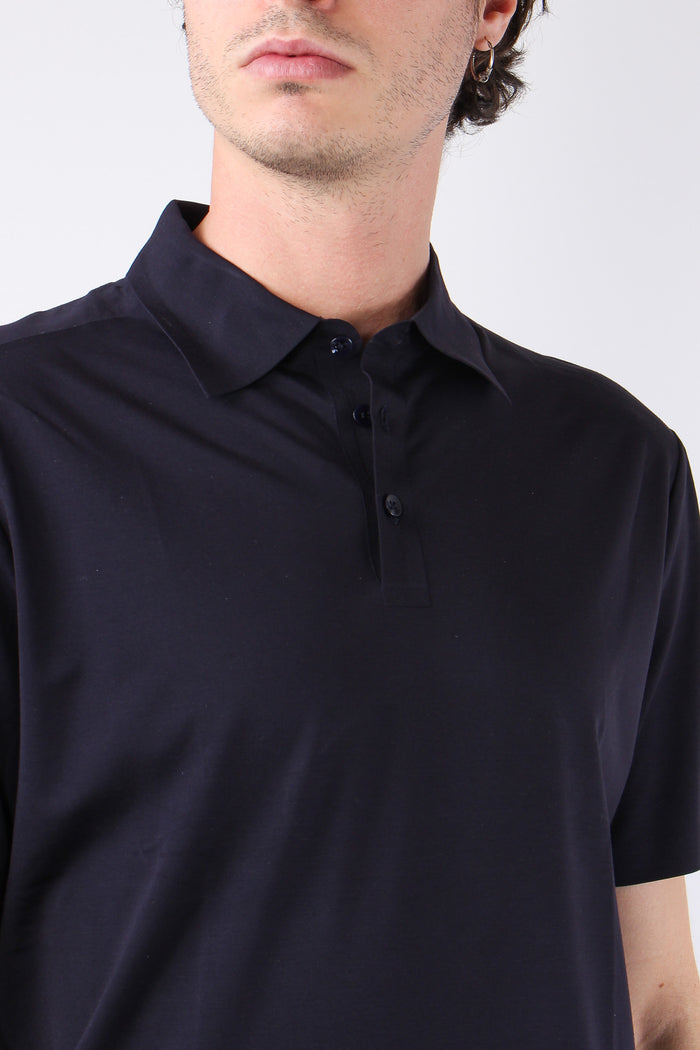 Camicia Tessuto Tecnico Blu Navy-11