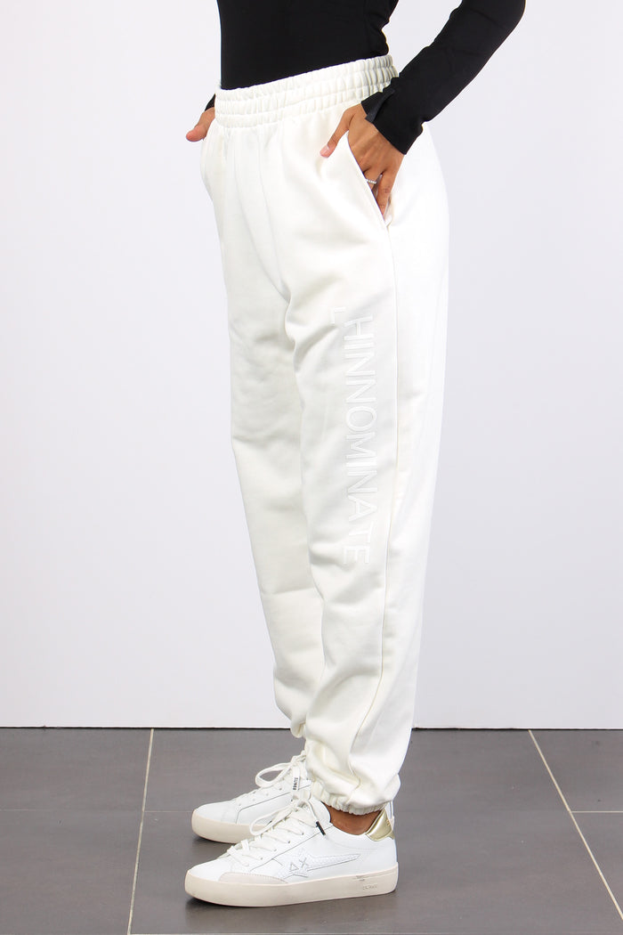 Pantalone Logo Gamba Off White-4