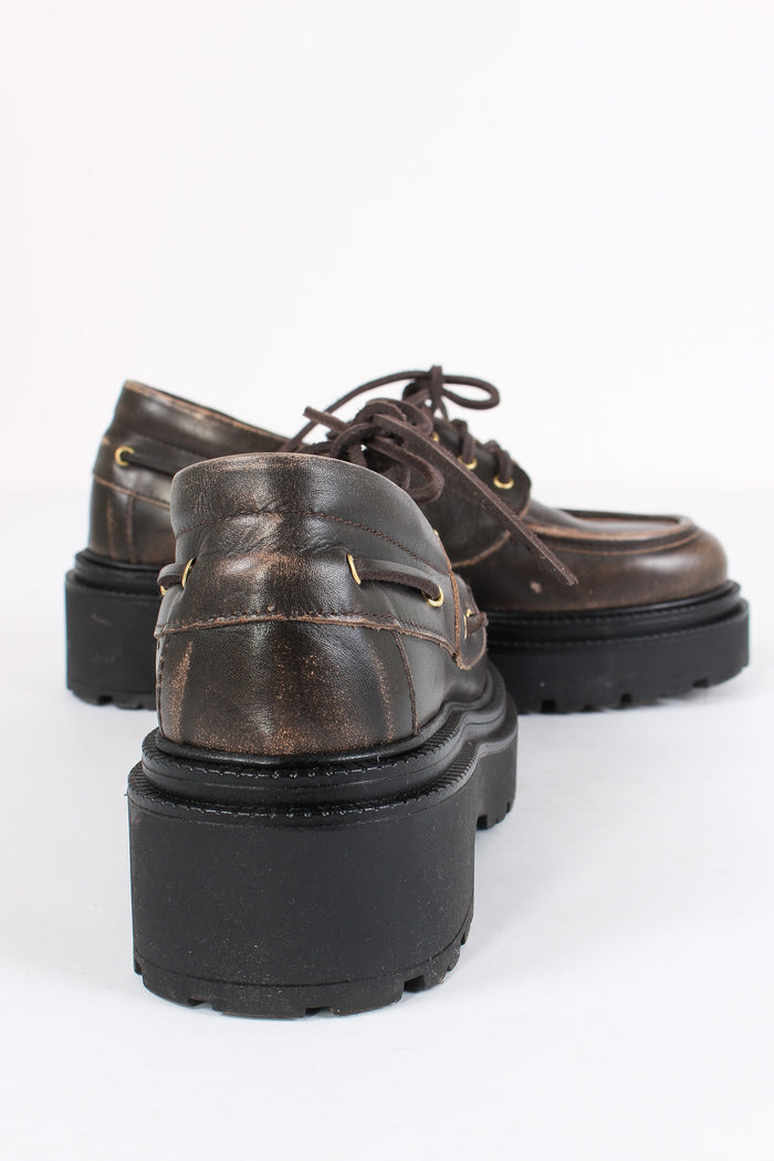 Scapra Barca Pelle Spazzolata Moro-4