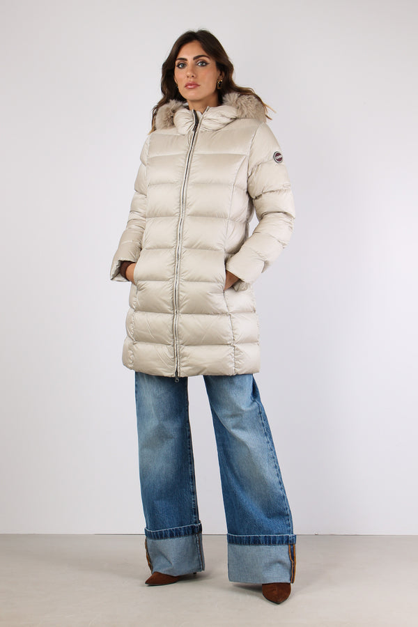 Piumino Lungo Ecopelliccia Canapa