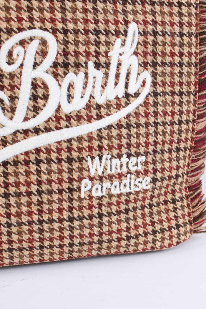 Shopping Lana Pied De Poule So Rosso/beige-8