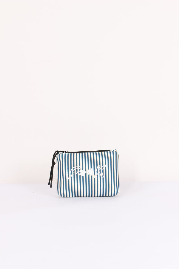 Pochette Neoprene Riga Bianco/azzurro