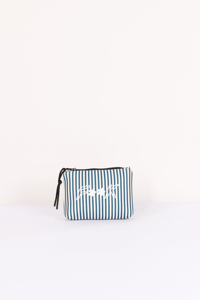 Pochette Neoprene Riga Bianco/azzurro