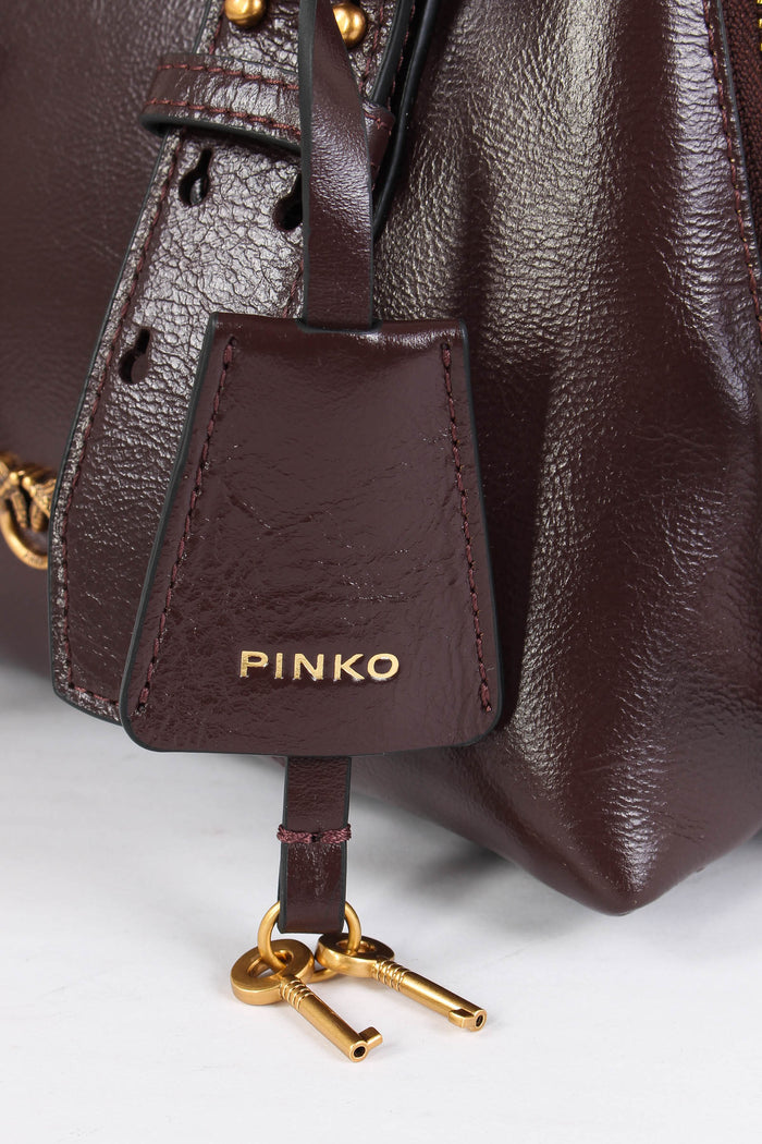 Bowling Bag Zip Mini Rosso Mogano-5