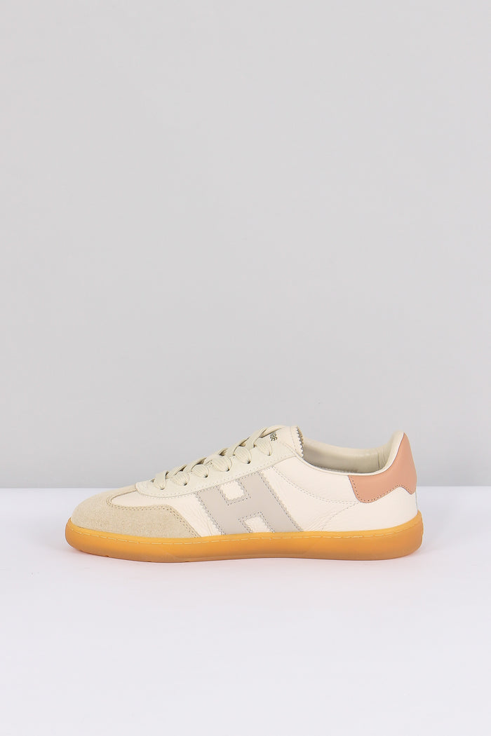 Sneaker Cool Pelle Bianco/grigio/rosa-7