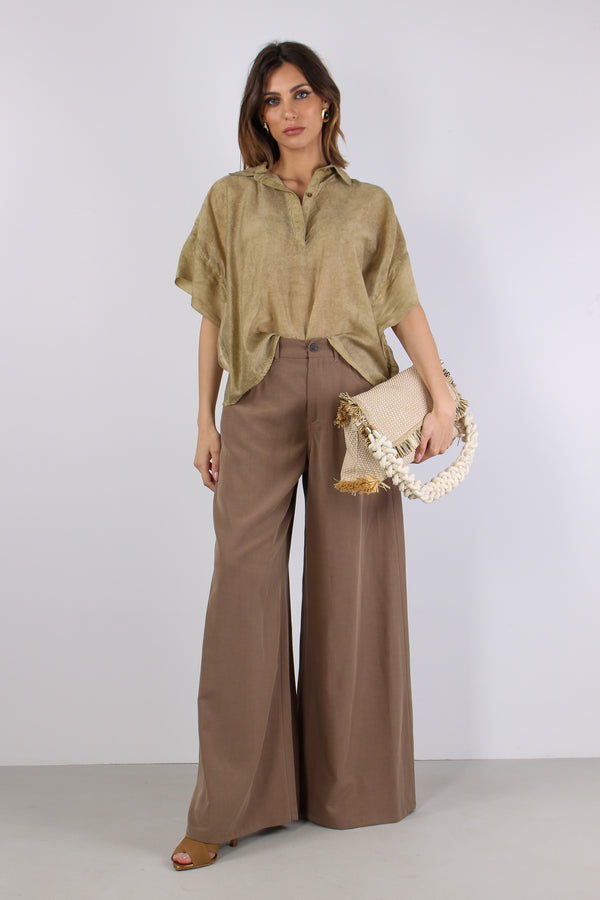 Pantalone 5 Tasche Tencell Biscotto
