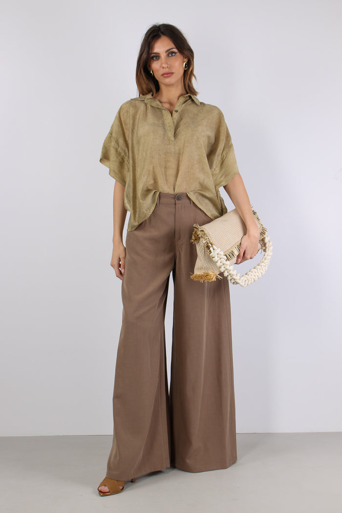 Pantalone 5 Tasche Tencell Biscotto
