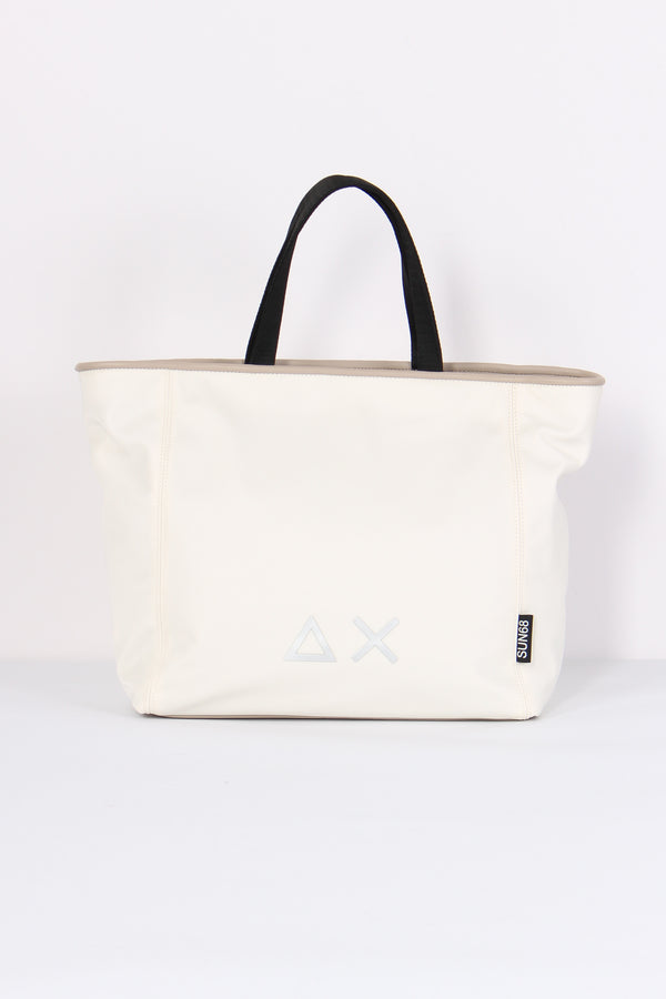 Borsa Jacqueline Logo Bianco