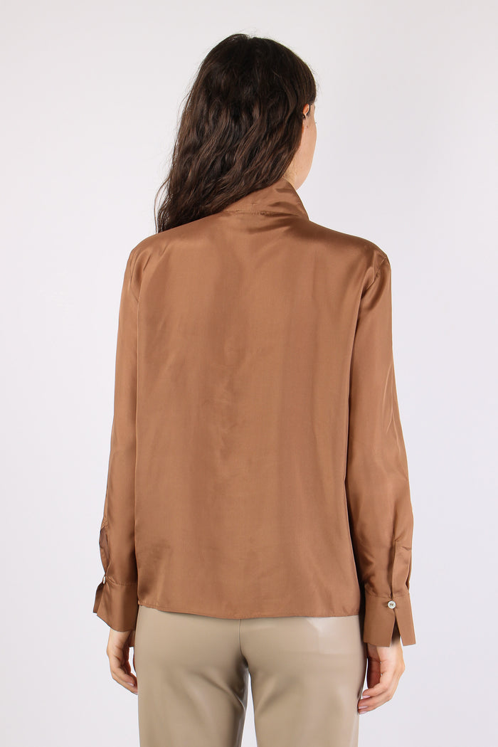 Mlskabala Camicia Fiocco Tabacco-5