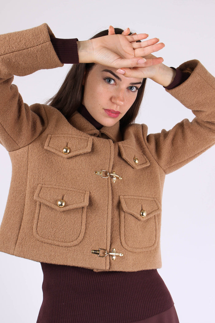 Giubbotto Corto Ganci Cammello-4