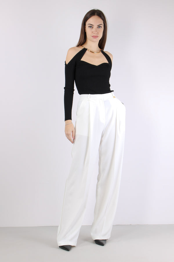Pantalone Crepe Pences Avorio