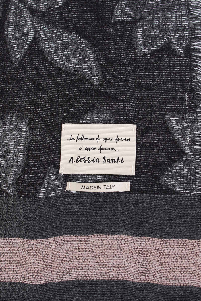 Sciarpa Jacquard Grigio/verde-4