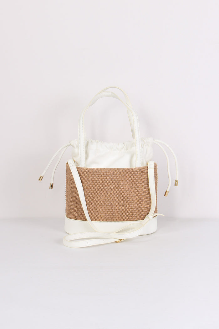 Cat Bauletto Paglia Small Naturale/bianco-3
