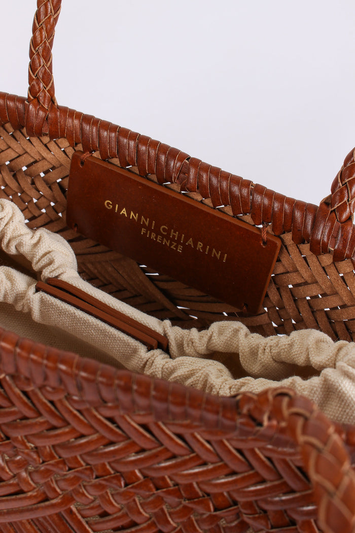 Paloma Shopping Mini Intreccio Cuoio-10