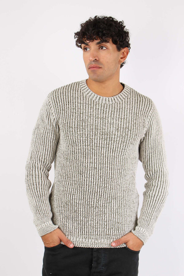 Girocollo Costa Inglese Bicolo Beige/militare-2