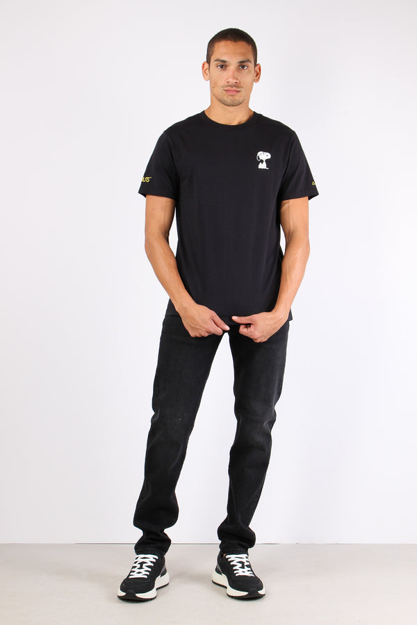 T-shirt Logo Laterale Nero-2