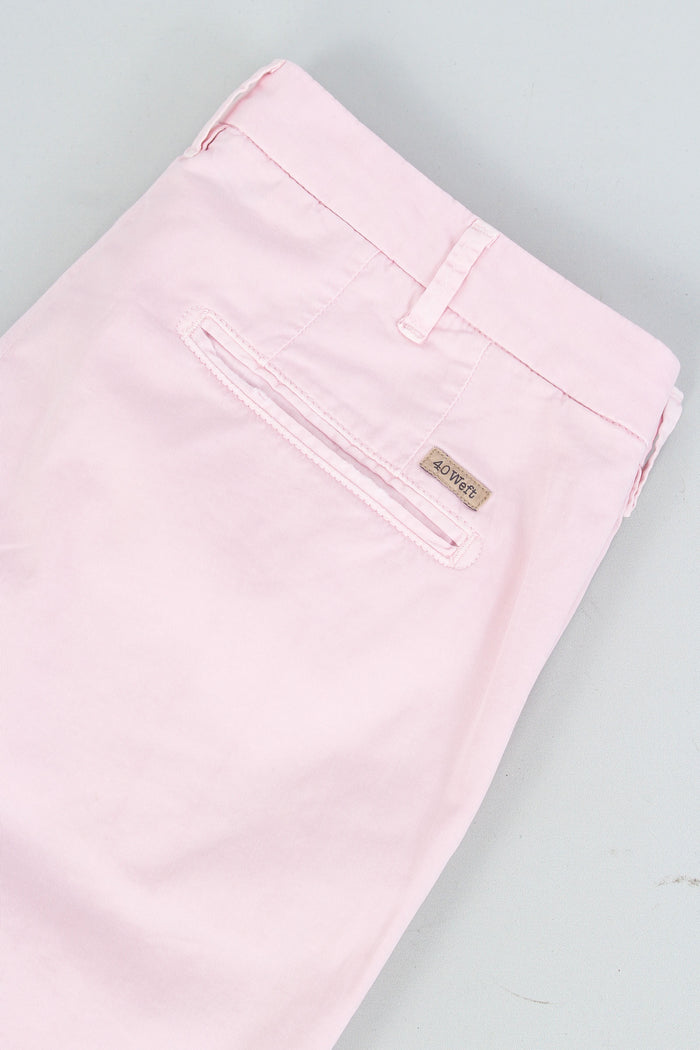 Pantalone Chino Slim Fit Rosa Antico-7