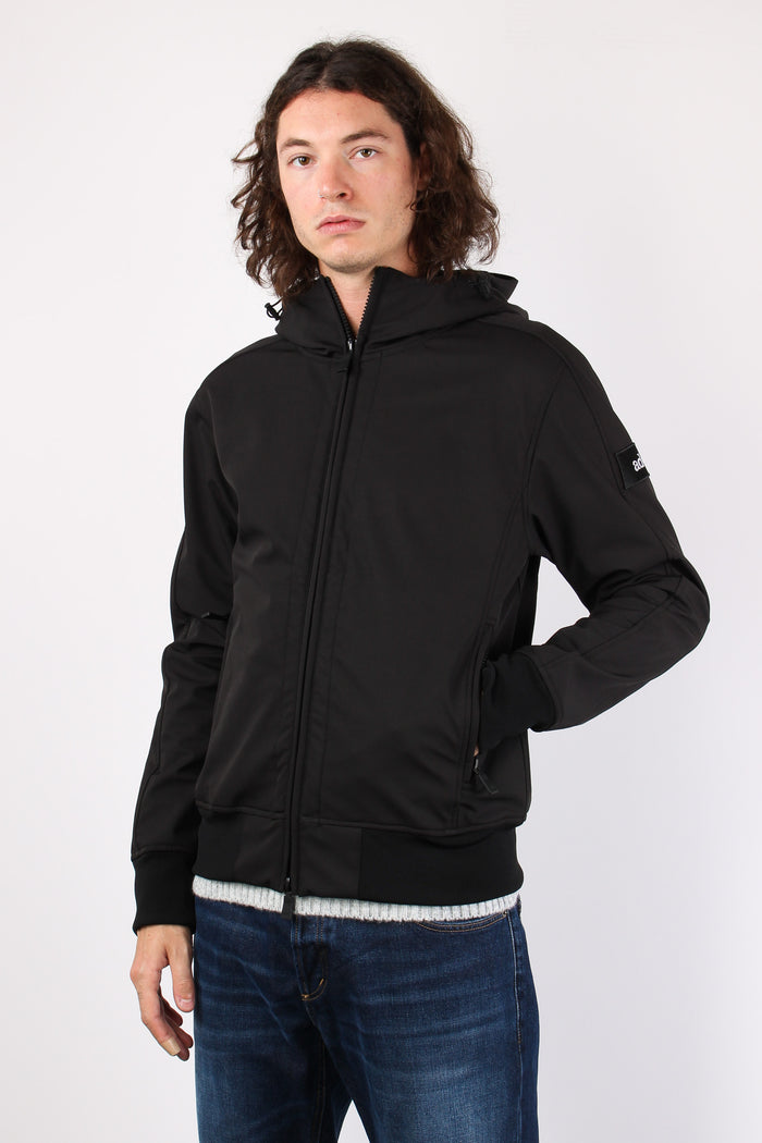 Giubbotto Softshell Zip Noir-4