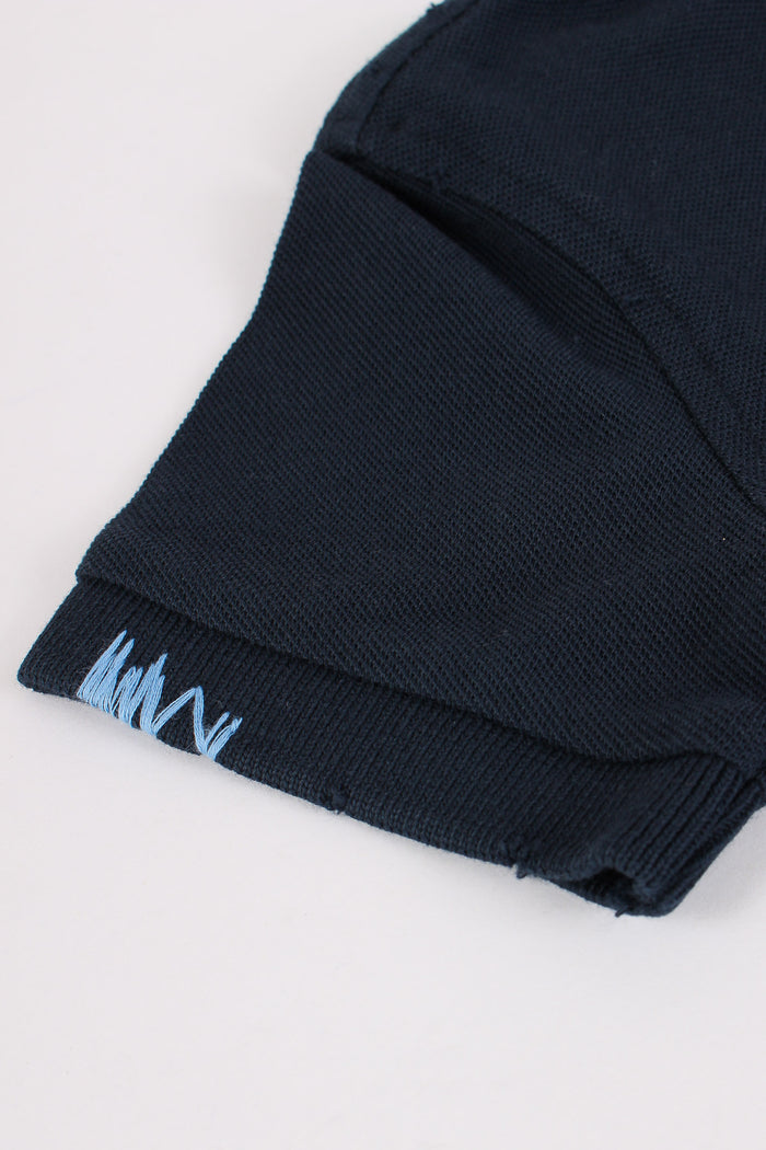 Polo Piquet Vintage Navy Blue-5