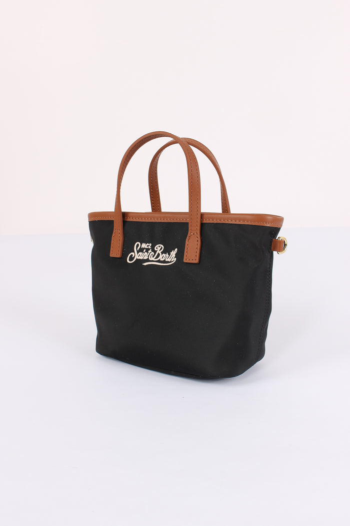 City Bag Mini Nylon Nero-4