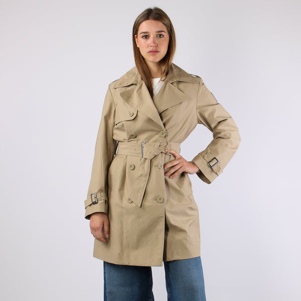 Trench Lungo Cotone Sand-2